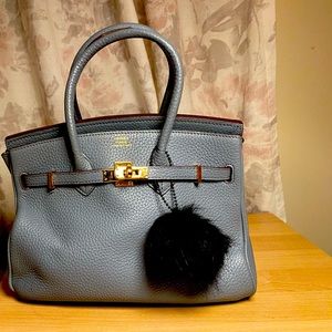 « Hermès » baby blue mini Birkin